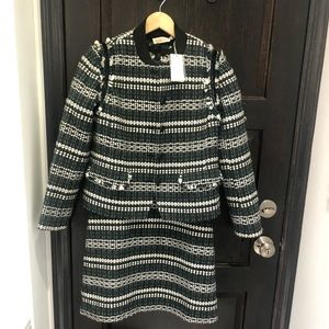 TORY BURCH Norfolk Tweed Suit Jacket + Dress Sz 8